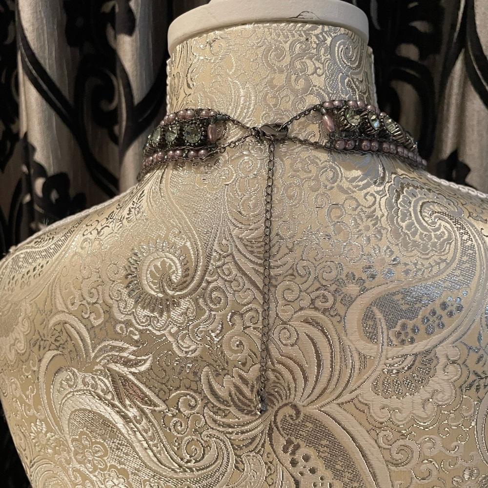 Sky Black Halter Top with Embellished Detail Small - Picture 9 of 11